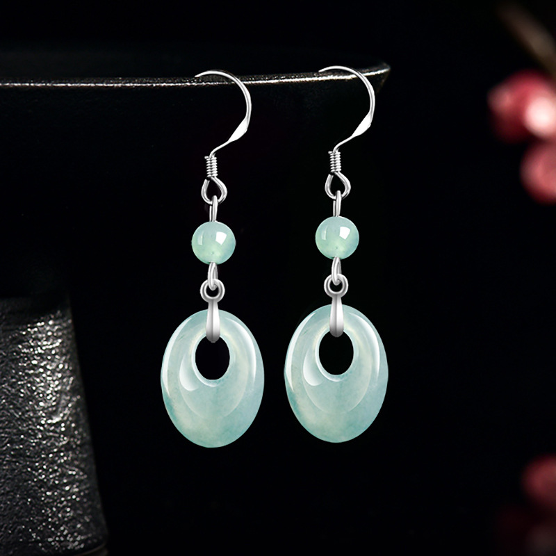 Boucles d'oreilles en jadéite  - Earrings avis et prix