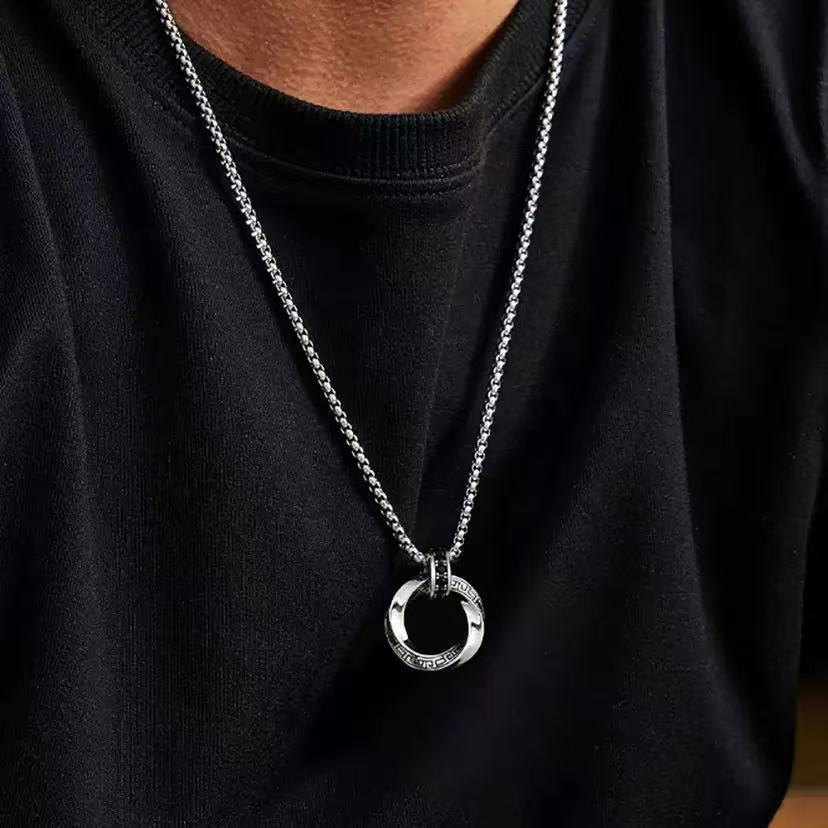 Nouveau collier en argent ster - 925 Sterling Silver Chain Necklace Men avis et prix