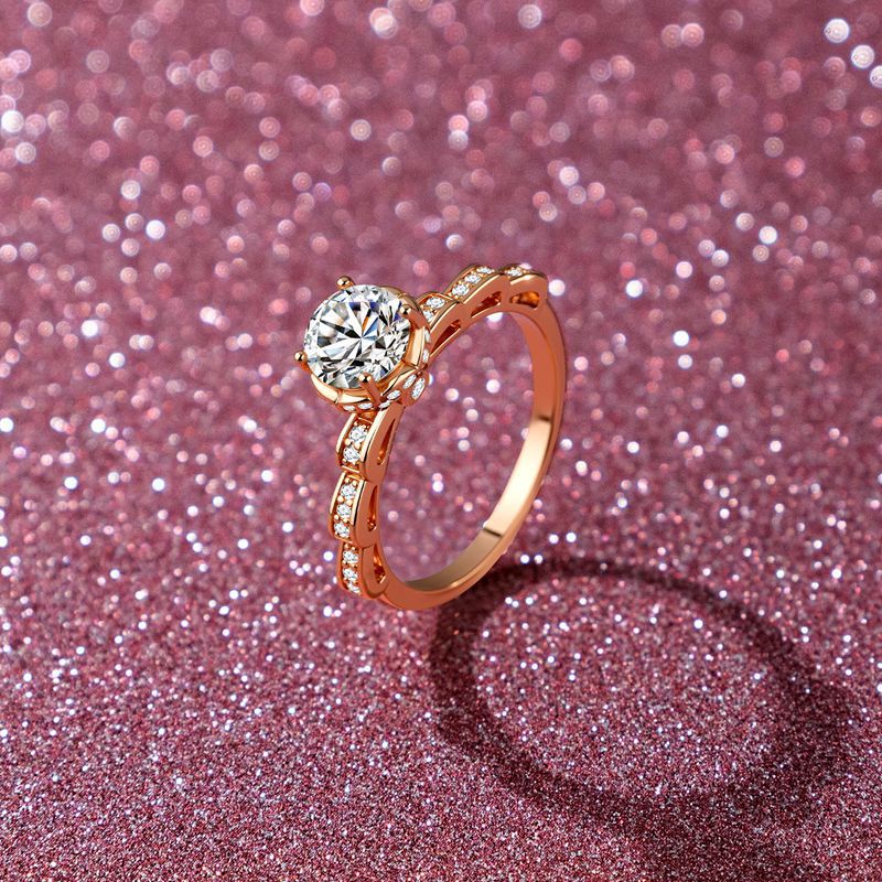 Cadeau de Noël : Bague Bouquet - Moissanite Engagement Ring 1 Carat avis et prix