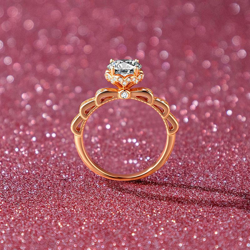 Cadeau de Noël : Bague Bouquet - Moissanite Engagement Ring 1 Carat avis et prix