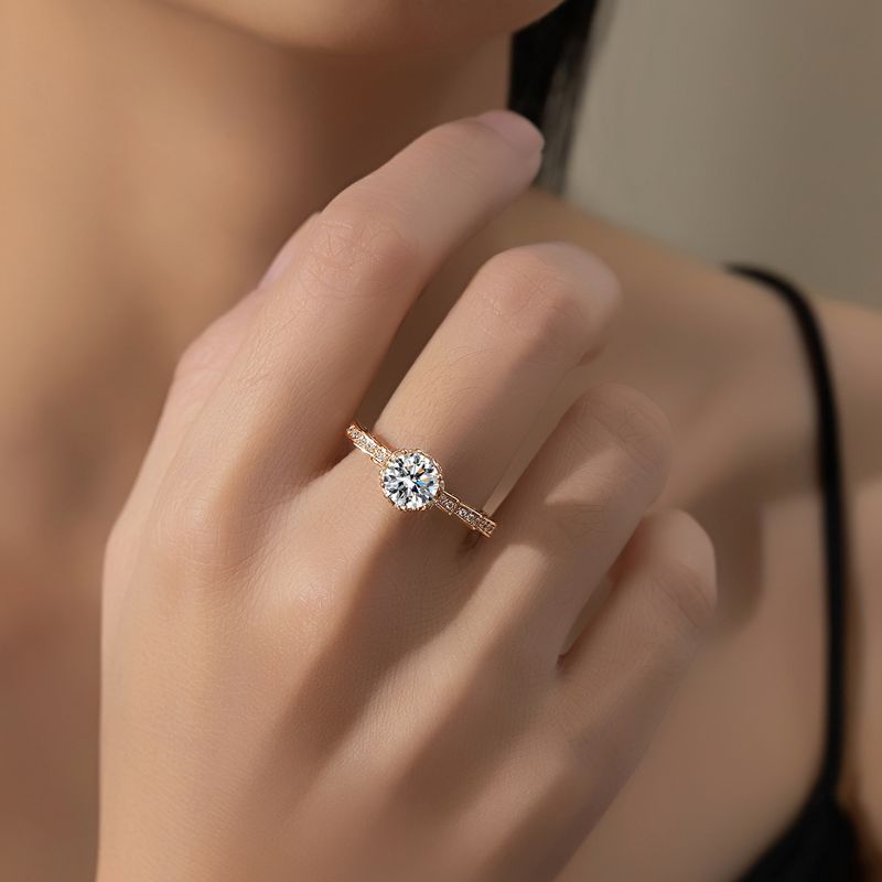 Cadeau de Noël : Bague Bouquet - Moissanite Engagement Ring 1 Carat avis et prix