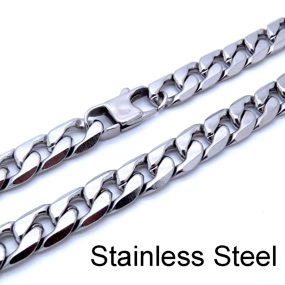 Collier en acier inoxydable de - Cuban Link Chain 12Mm avis et prix