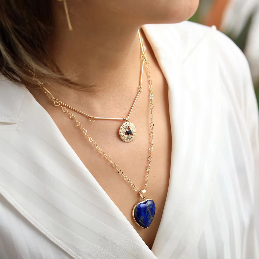 Colliers superposés, pendentif - Layered Pendant Necklace Aesthetic avis et prix
